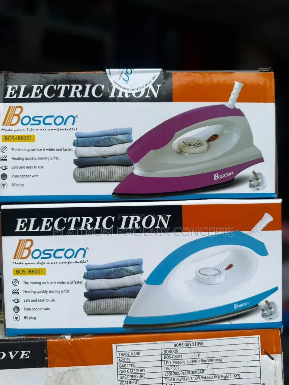 Boscon Dry Iron (1000watts)