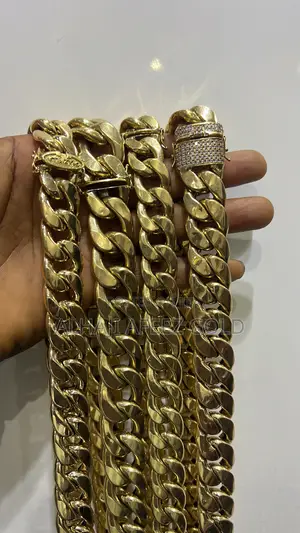 Pure Gold 750 Italy Gold 18karat Cuban Neck Chains