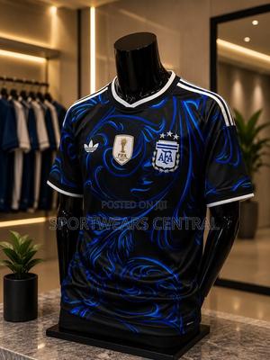 Argentina Away Jersey Fan Edition – National Team Football Shirt