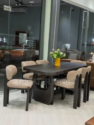Wooden Dining Table Set 6 Chairs