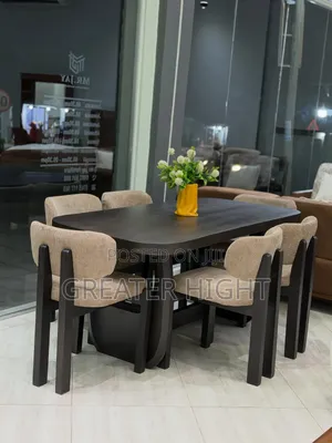 Wooden Dining Table Set 6 Chairs