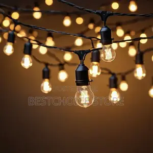 String Light Lamp Holder 10meter 20bulb Complete With Bulb