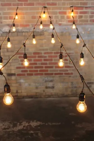 String Light Lamp Holder 10meter 20bulb Complete With Bulb