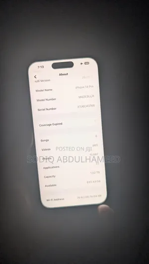 Apple iPhone 14 Pro 1 TB Black