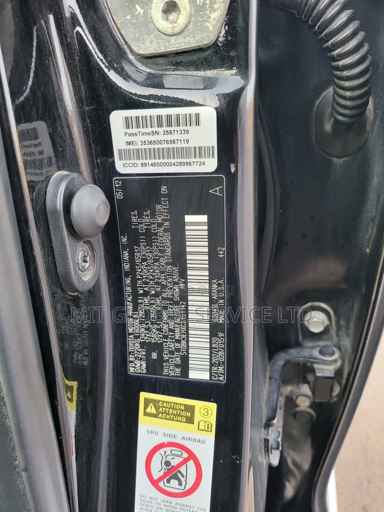 Toyota Highlander 2012 Black