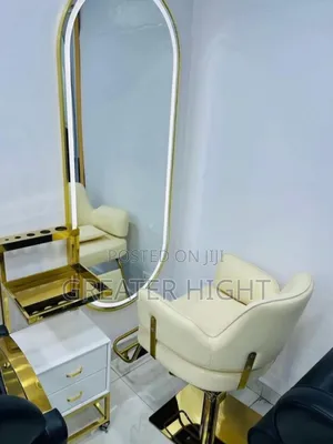 Saloon Chair,mirror and Drawer Set