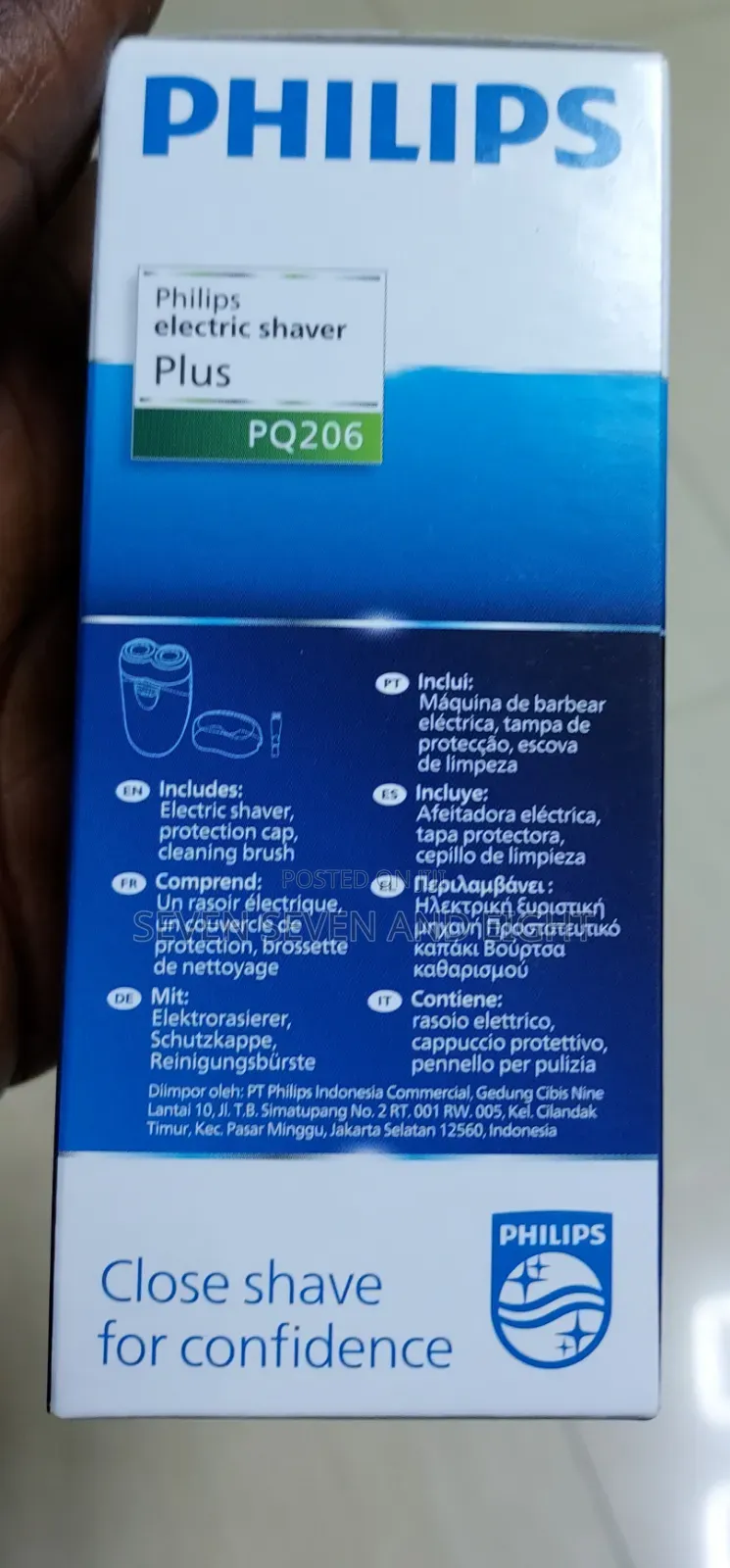 Philips Men Shaver 2 Head Close Cut Pq206/18.