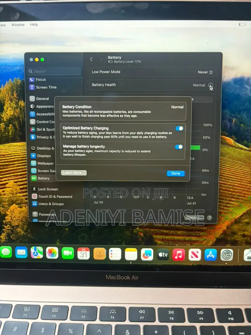 Laptop Apple MacBook Air 2018 8GB Intel Core i5 SSD 128GB