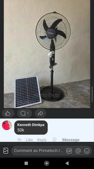 16 Inches Solar Fan
