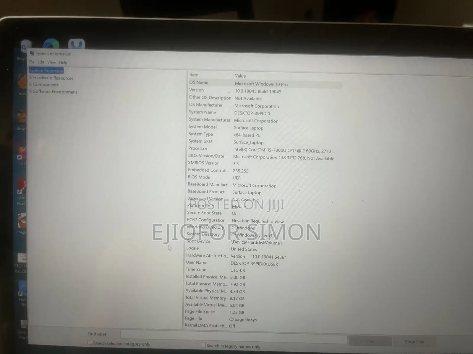 Laptop Microsoft Surface Laptop 4 8GB Intel Core i5 SSD 128GB