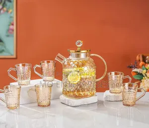 Glass Jug With Cups