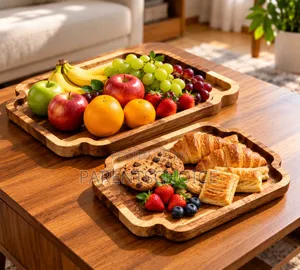 Octagonal Shape Wooden Plate