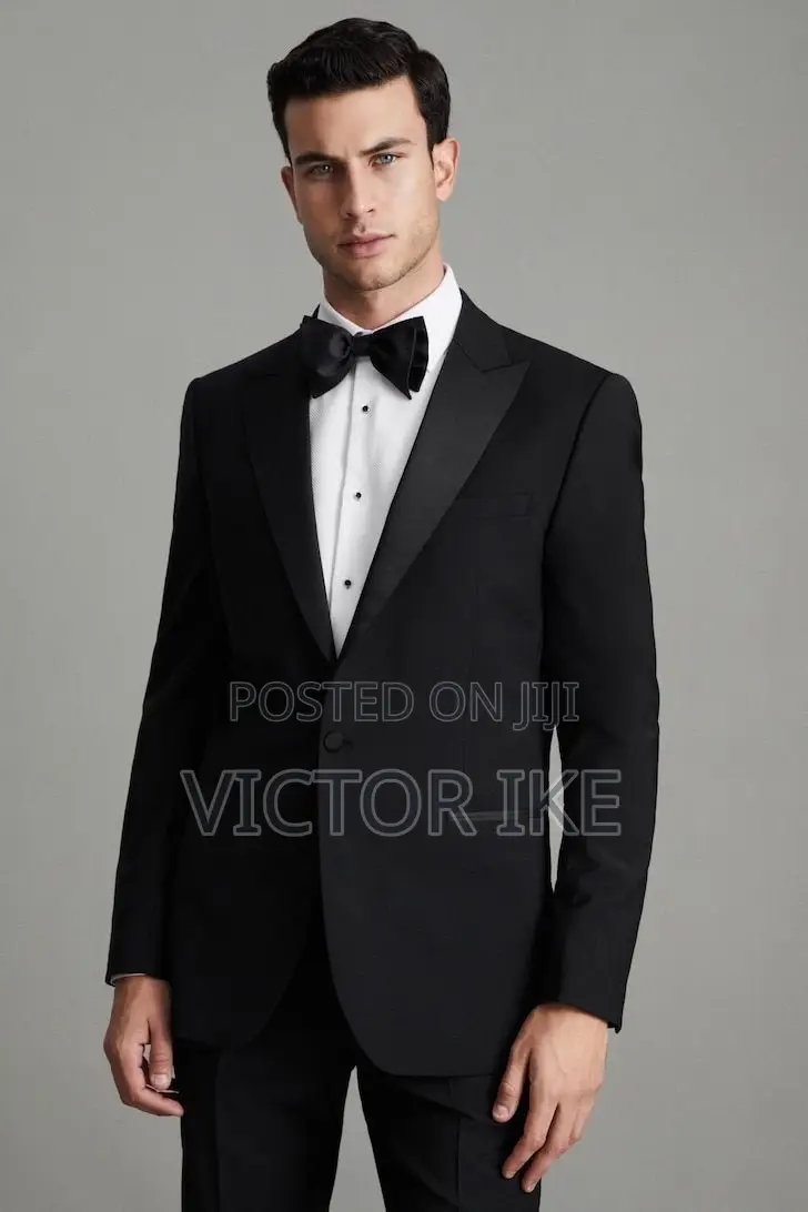 Black Corporate Fitted Suit