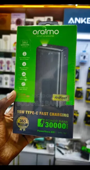 Oraimo Power Nova B31 30000mah Power Bank 15w Fast Charging