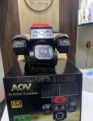 SOTEL TECH AOV 8K Ultra HD AI Solar PTZ Camera - 12x Digital Zoom,