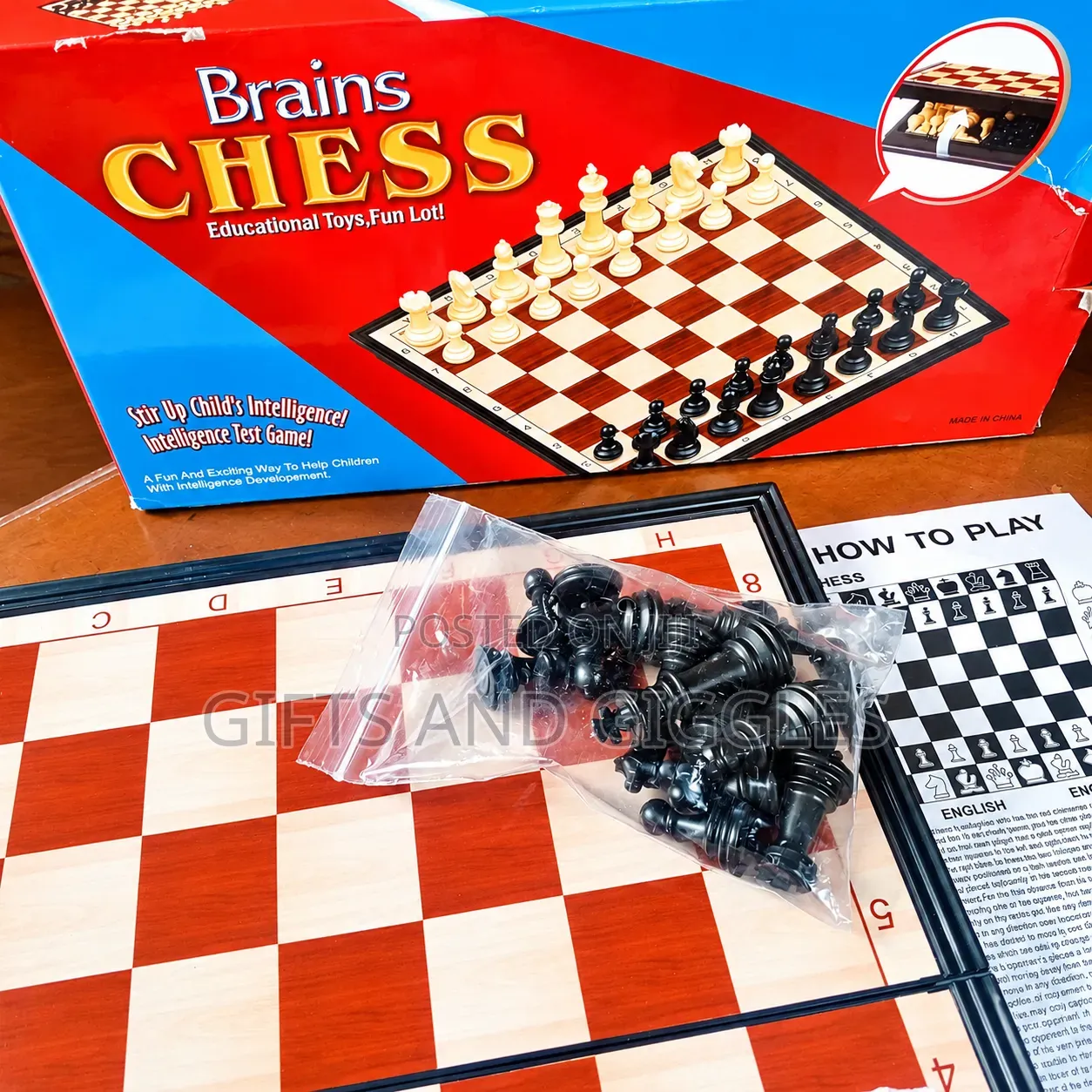 Brains Chess Board _Medium Size