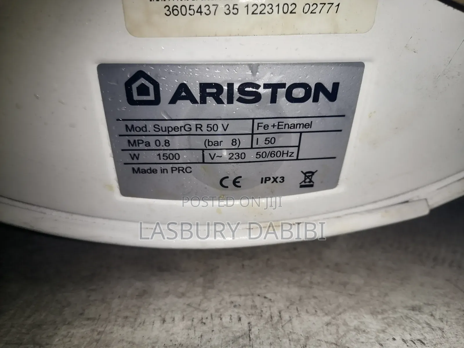 Ariston Water Heater 50 Litres