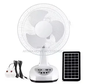 Solar Fan With 2 Bulbs