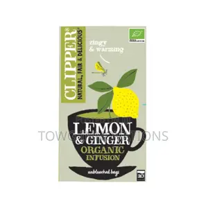 CLIPPER - Organic Lemon and Ginger Infusion Tea Bags