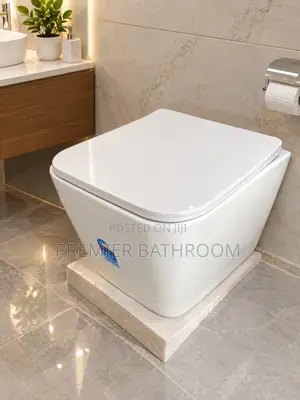White Hanging Water Closet