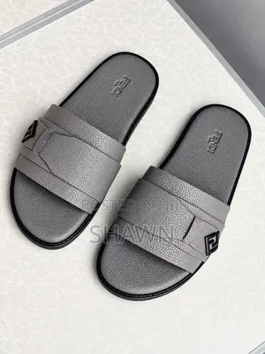 Fendi Luxury Leather Slippers