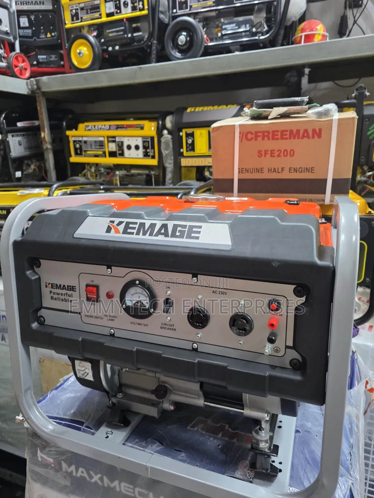 4.5kva Kemage Petrol Generator Manual Start 100% Copper Coil