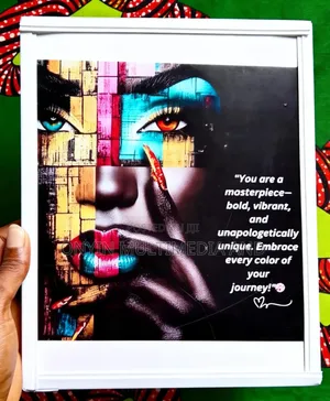 8x10 Inch Inspirational Afrocentric Portrait PVC Wall Frame