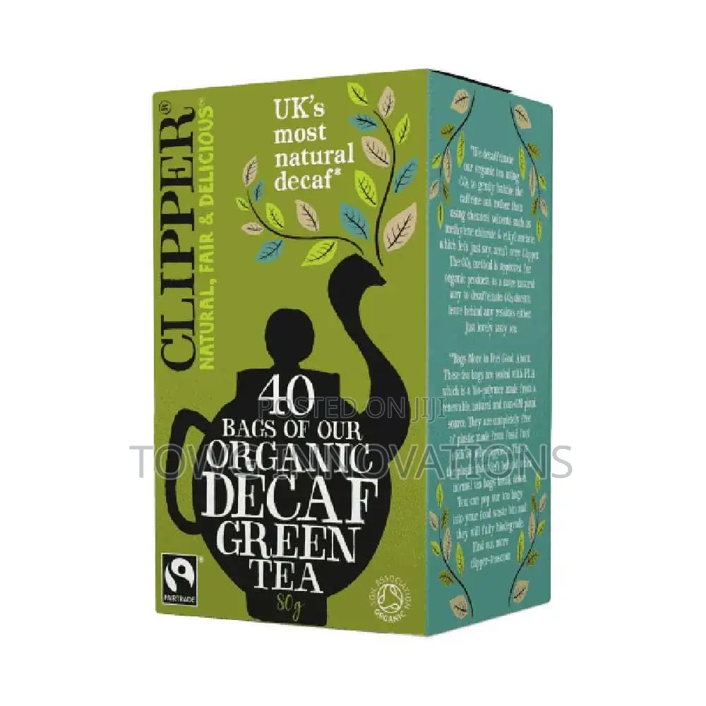 CLIPPER - Organic Decaffeinated Green Tea Bags