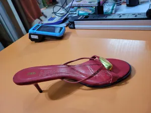 Zara Red Kitten Heel Slip On