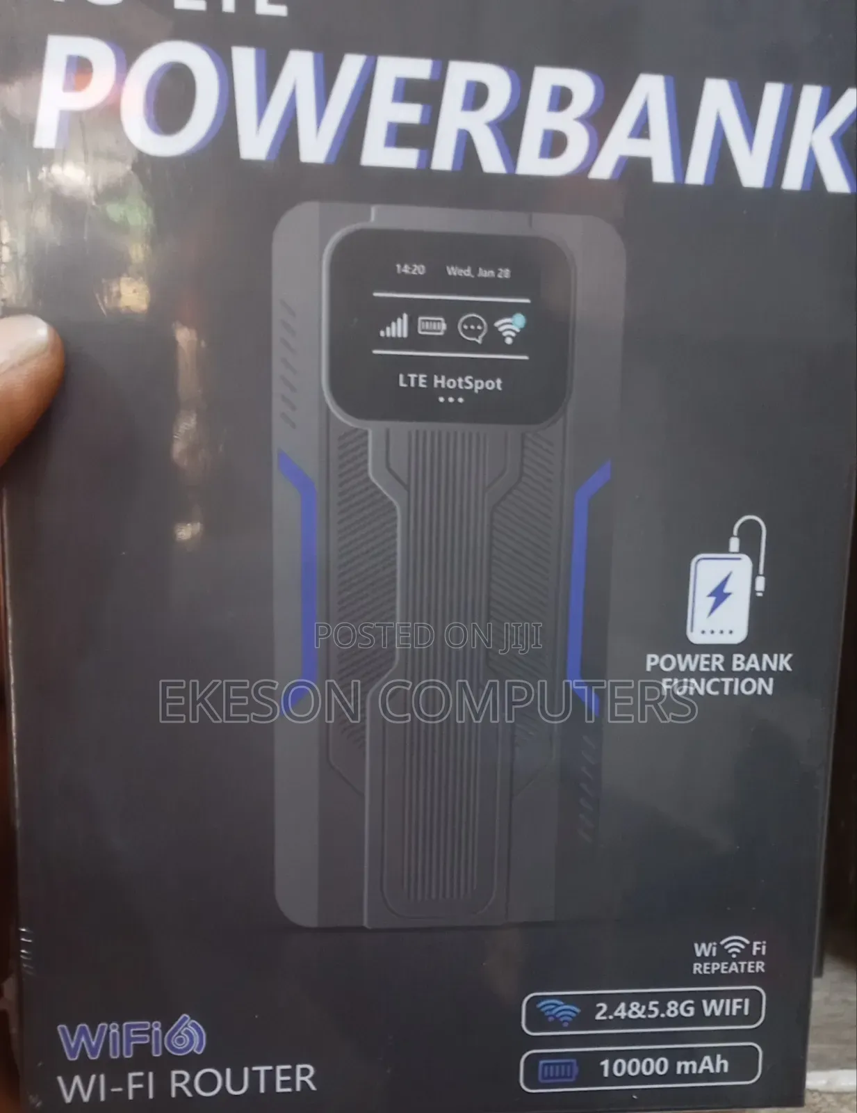 4G Wifi and Power Bank.