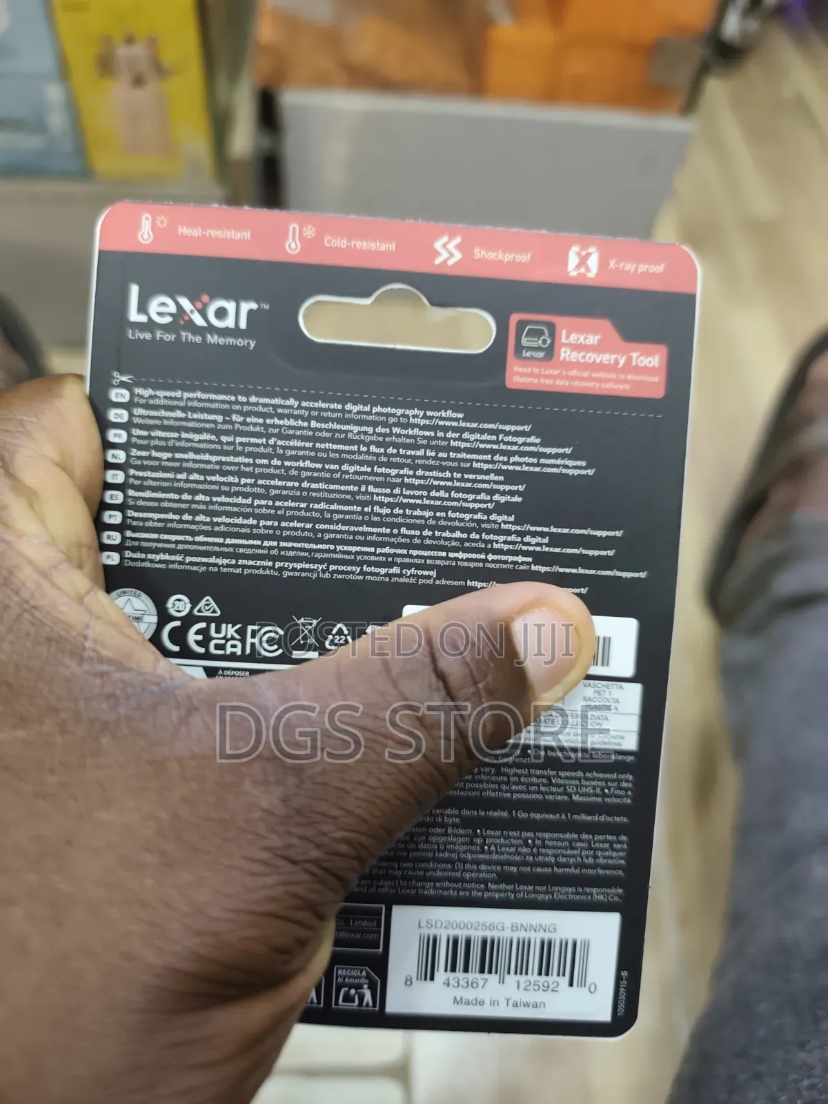 Lexar 2000x 256gb SD 300mbs V3 V90 8k Memory Card