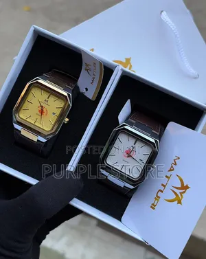 Matturi Leather Water Resistant Wristwatches