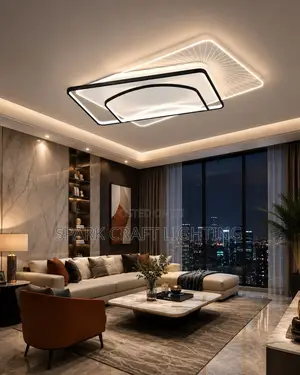 Luxury Infinity Frame LED Ceiling Light by 1100mm