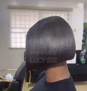 SDD Chin Bob Wig. 100% Human Hair