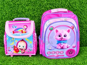 Girls' Pink School Bag Set – 2-Piece Backpack and Lunch Bag