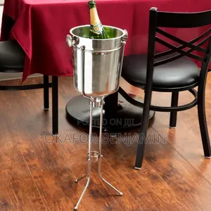 High Quality Stainless Steel Wine Bucket With Wine Stand