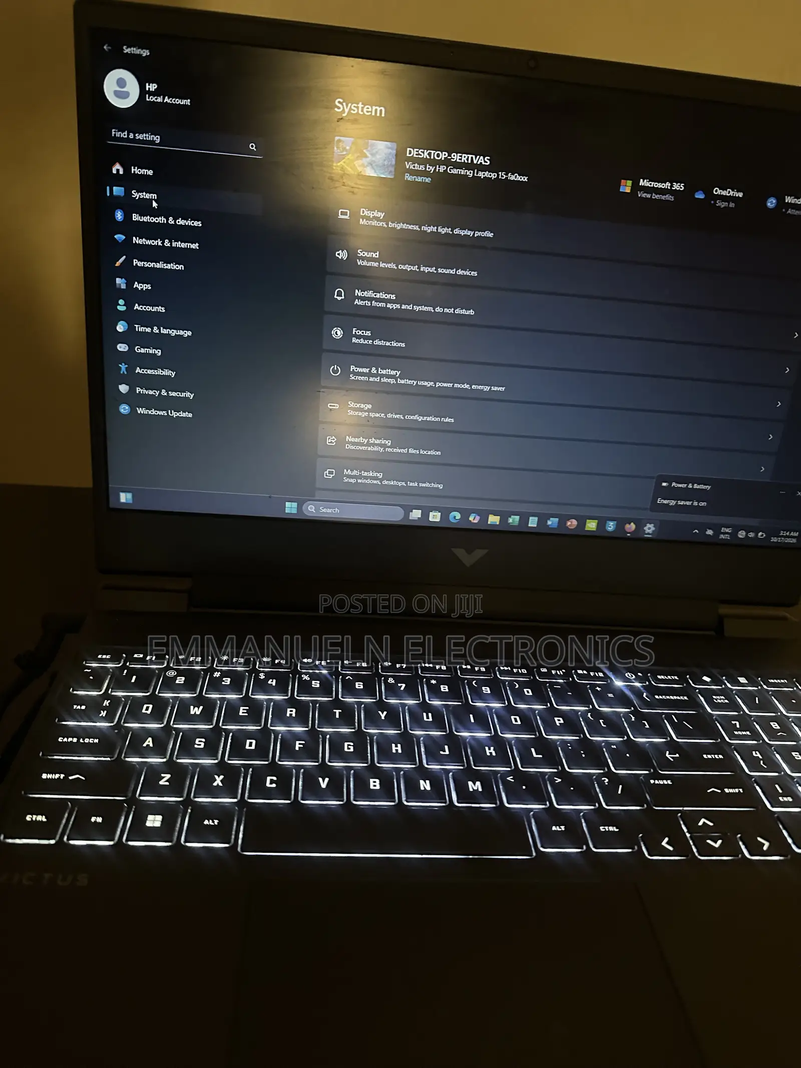 Laptop HP 15 128GB Nvidia SSD 512GB