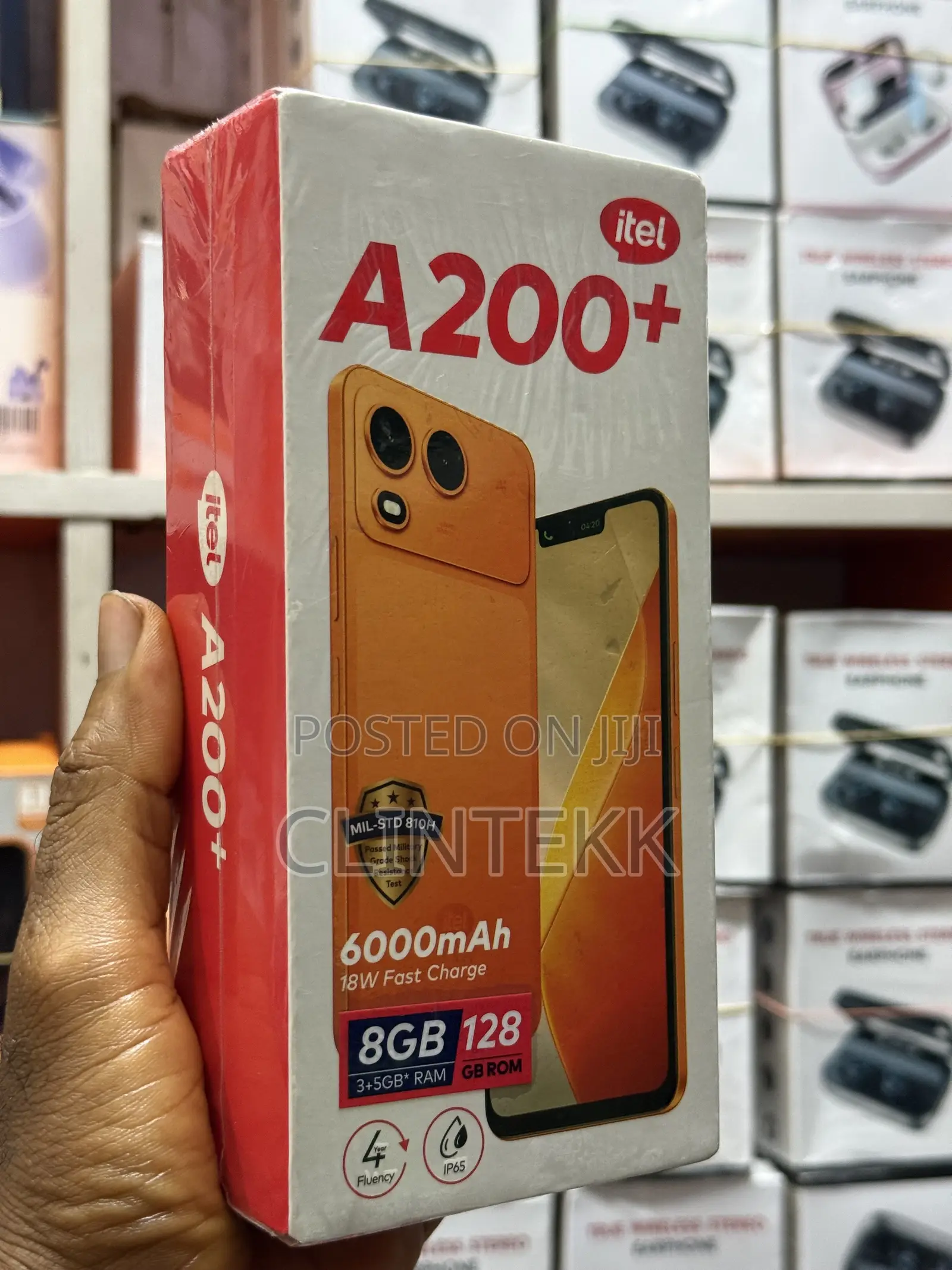 New Itel A200+ 128 GB Orange