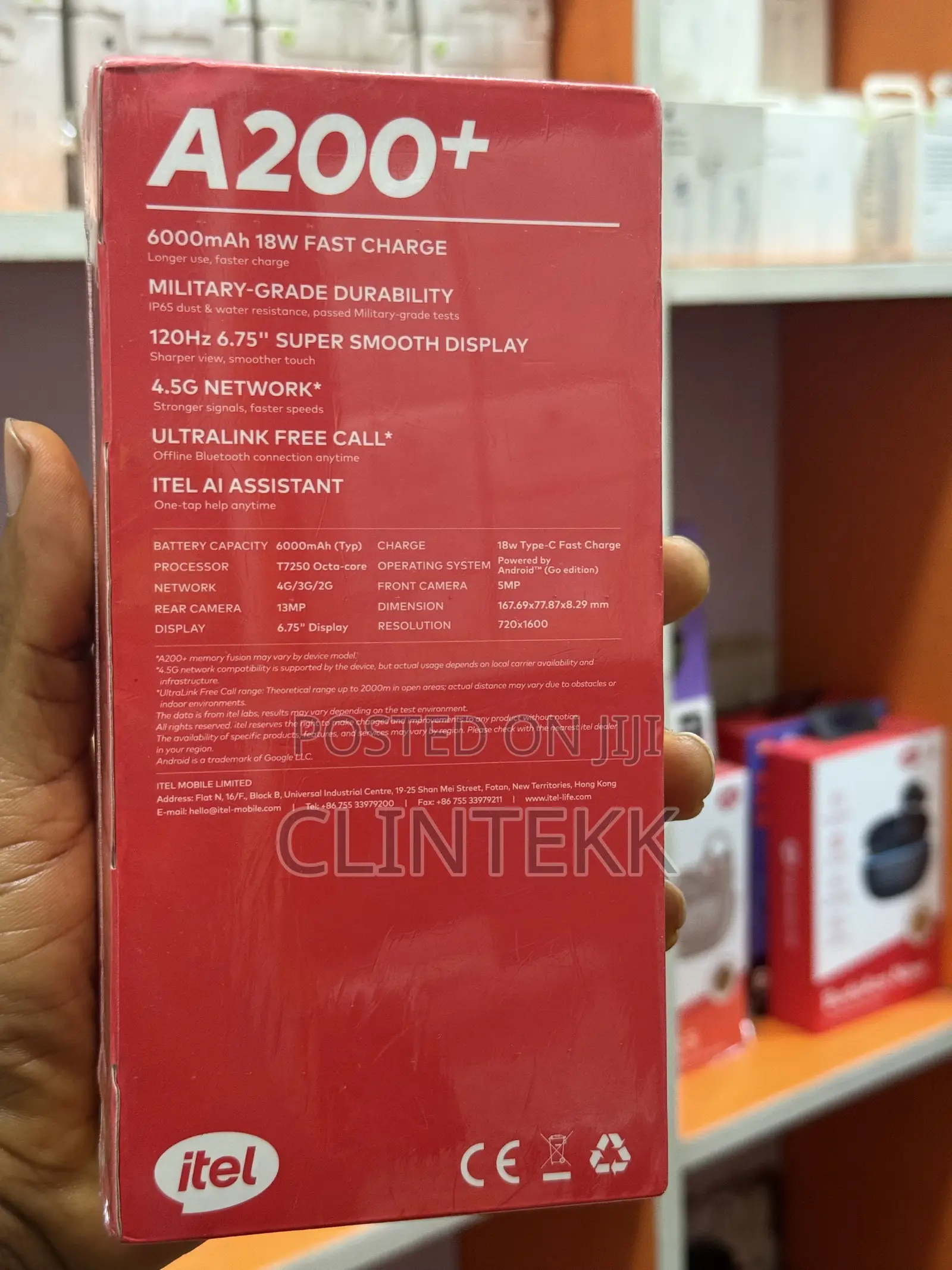 New Itel A200+ 128 GB Orange