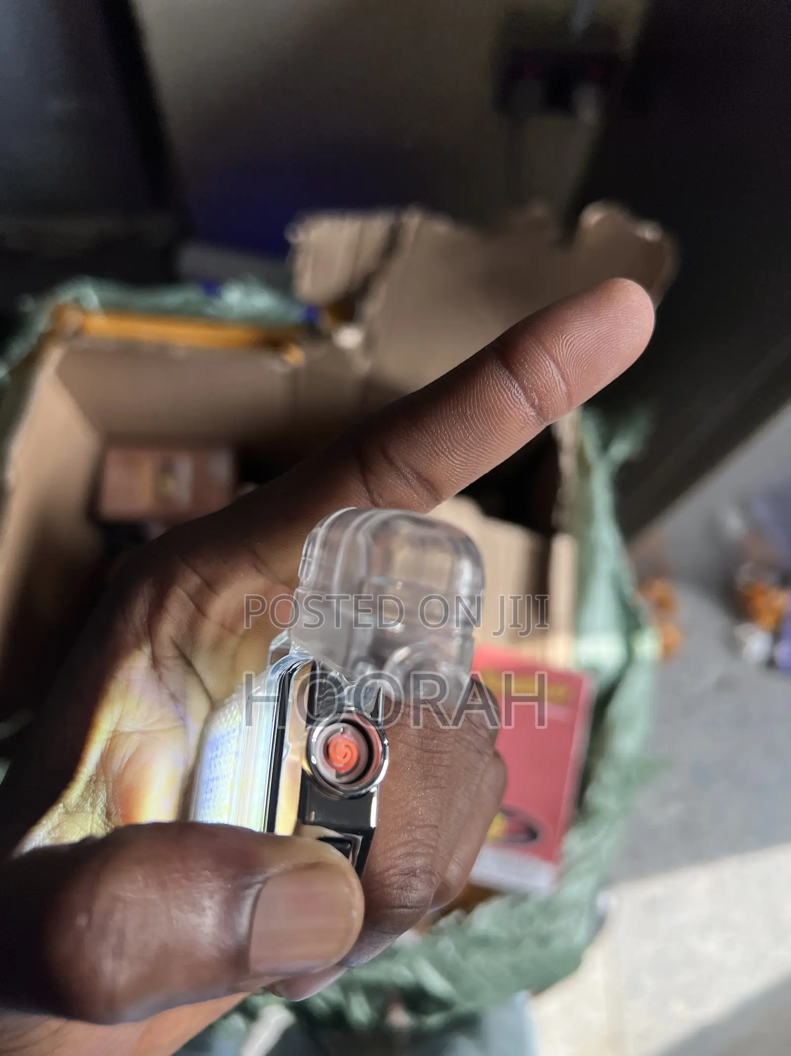 Electric Lighter With Flashlight