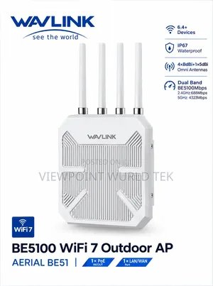 WAVLINK BE5100 Dual-Band WiFi 7 Outdoor Access Point / Router