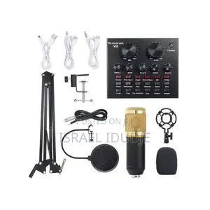 Podcast Equipment Bundle, Live Sound Card and BM-800 Condenser