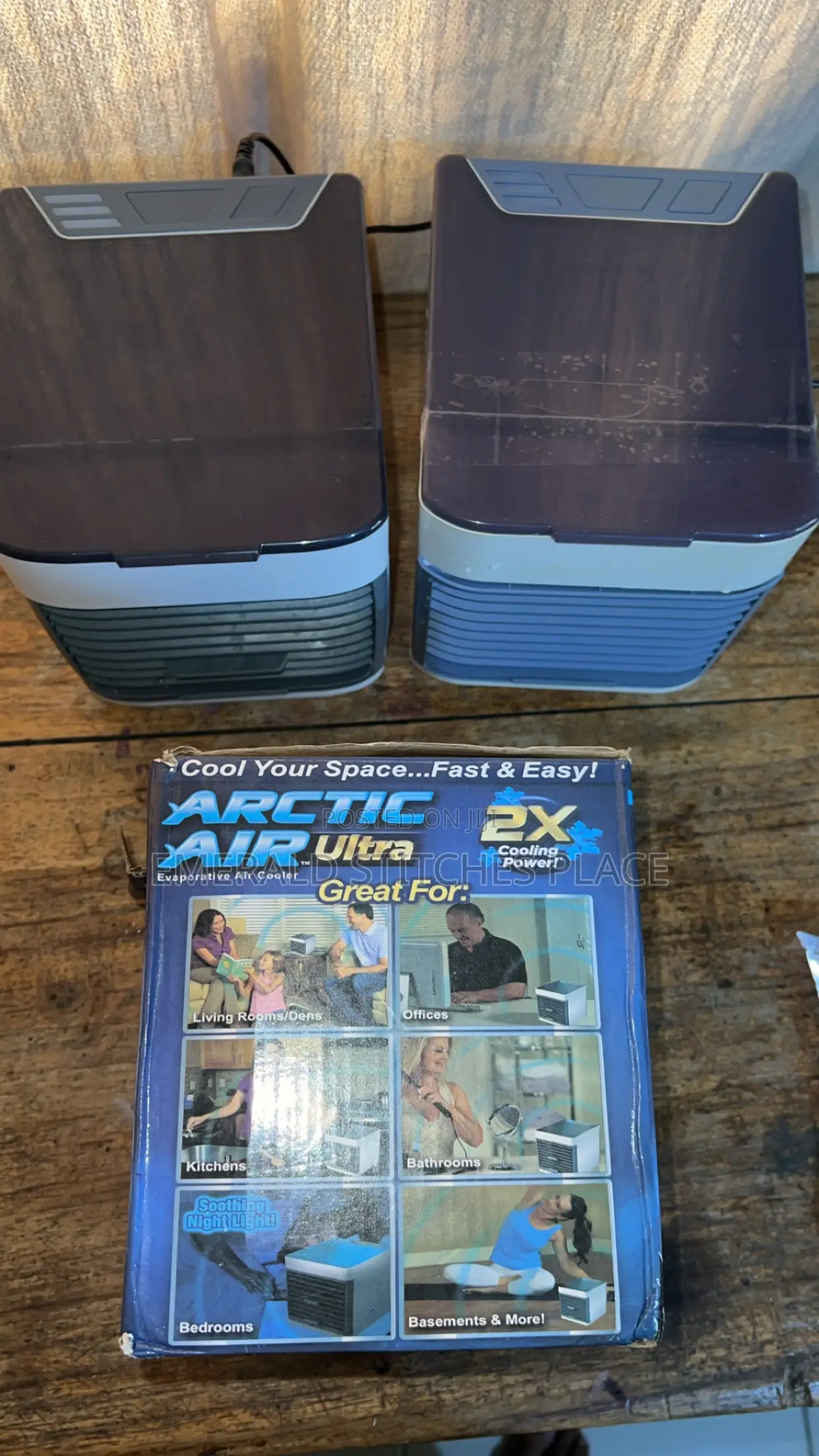 Two Arctic Air Cooler Fans