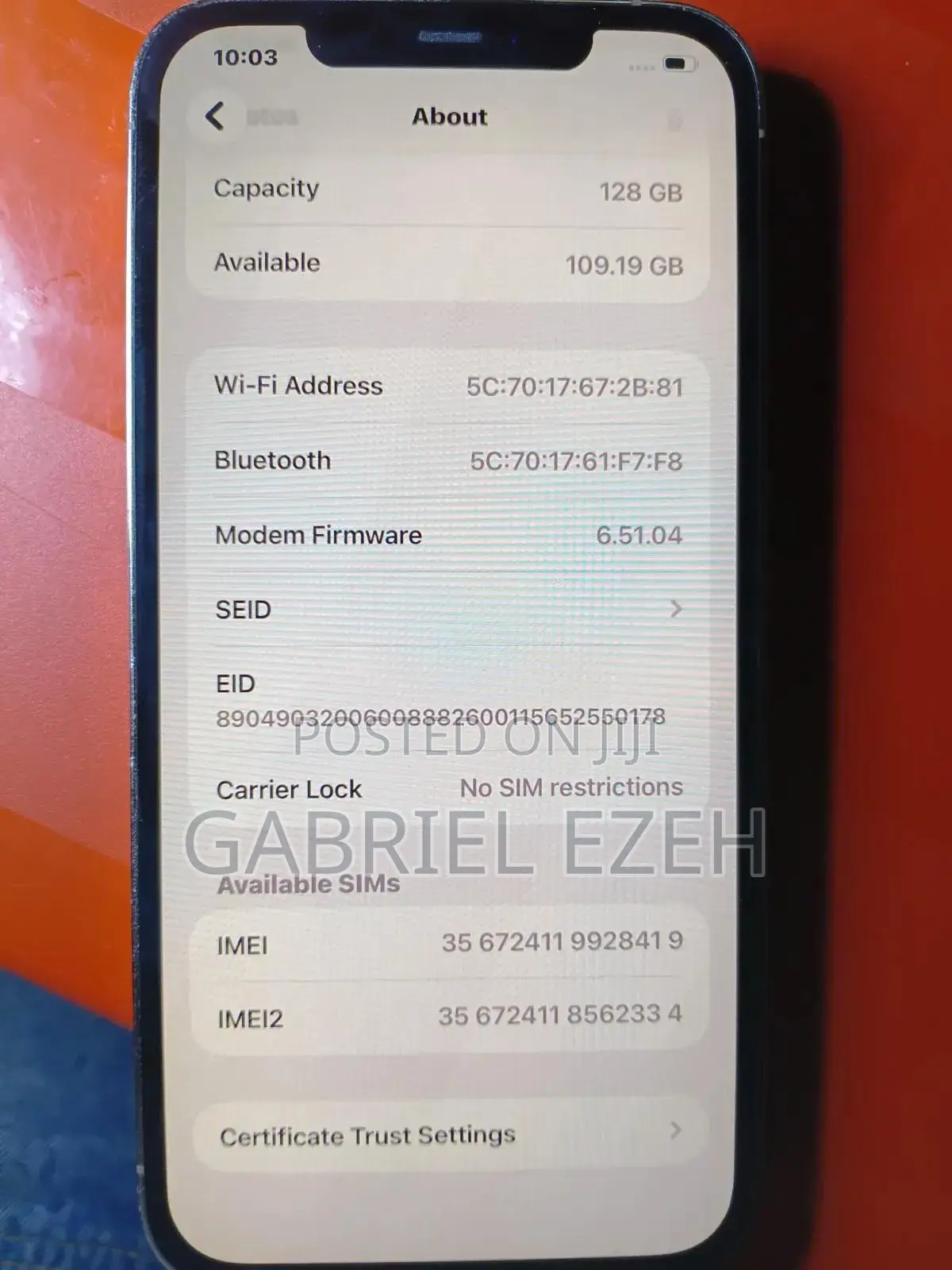 Apple iPhone 12 Pro Max 128 GB Gold