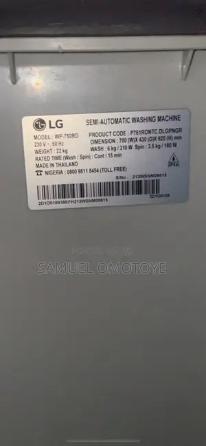 LG Washing Machine