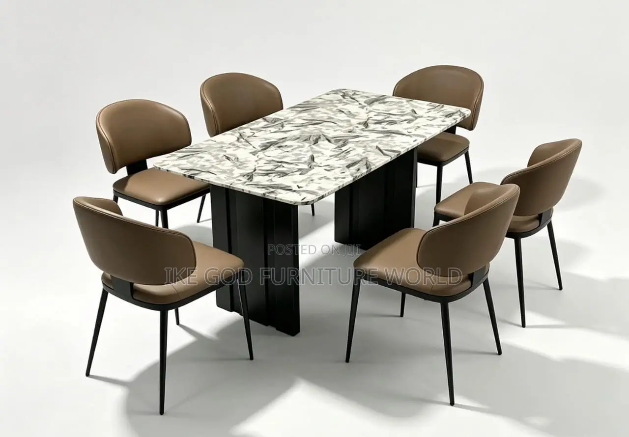 6seater Imported Turkey Dining Table With Solid Chairs