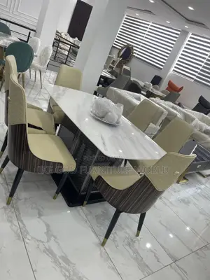 6seater Imported Turkey Marble Dining Table