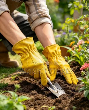 Kent & Stowe Mens Luxury Leather Fleece Lined Durable Gardening Gloves
