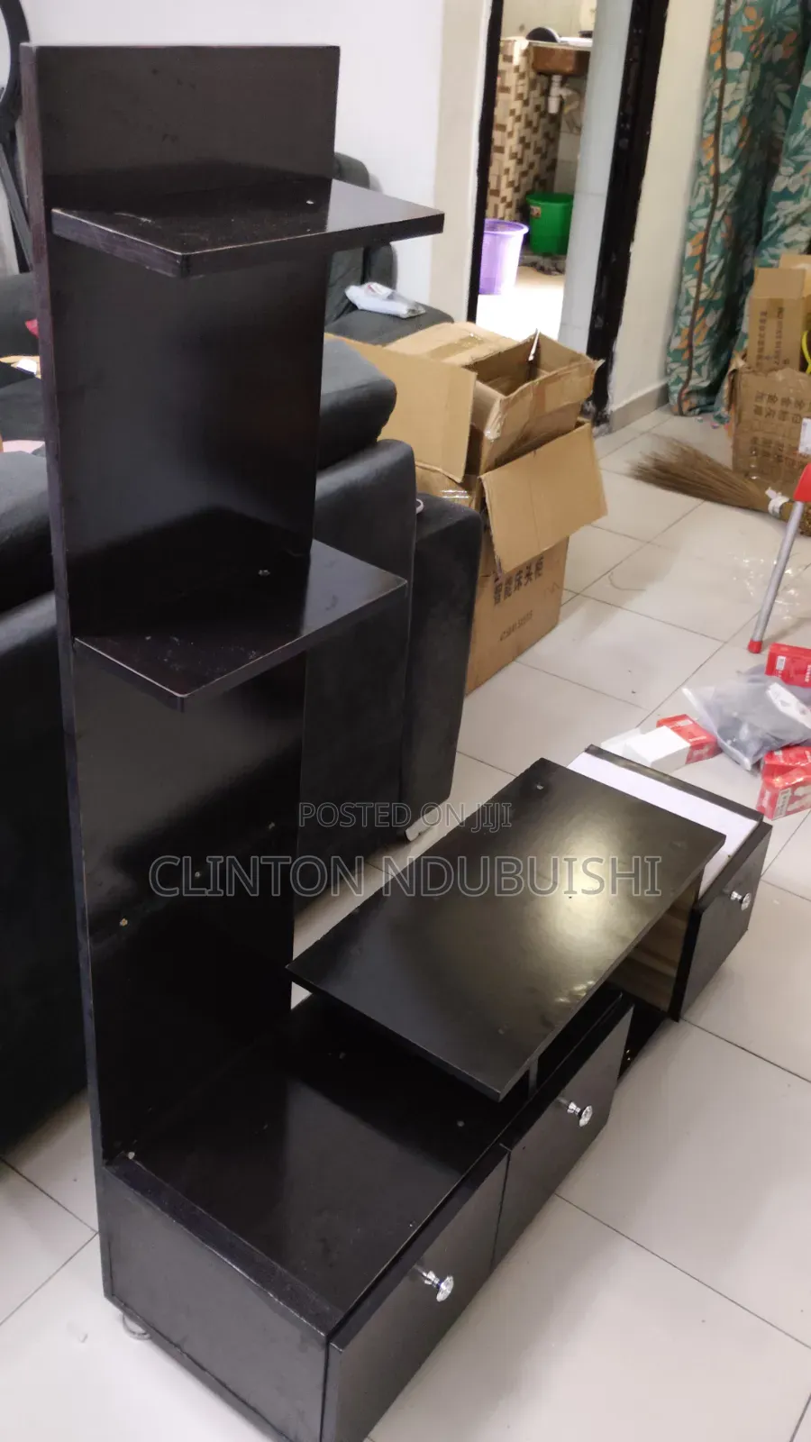TV Console With Three Drawers