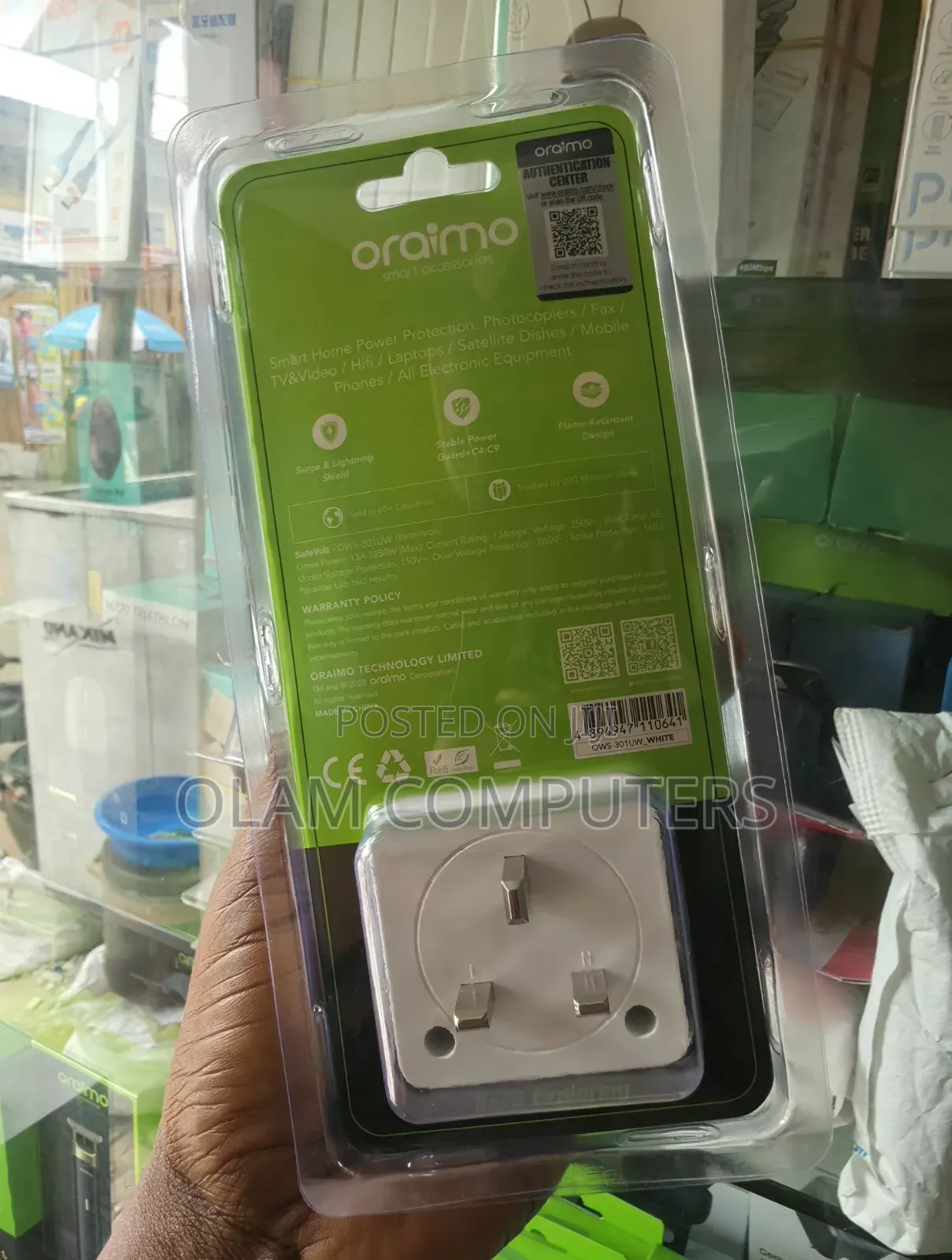 Oraimo SafeVolt OSW-301UW